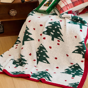 Christmas Celebration Half-Fleece Blanket