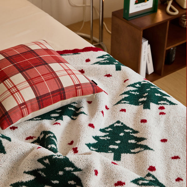 Christmas Celebration Half-Fleece Blanket