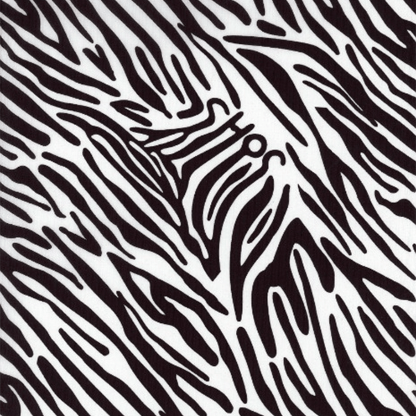 Nylon Print Fabric - Zebra Overflow Print, Vintage Chic