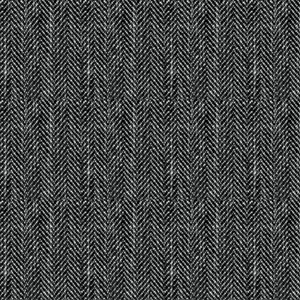 Cotton-Linen Herringbone Woven Fabric - Solid Dyed, Casual Texture