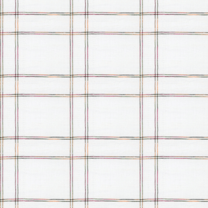 Woven Plain ramie Yarn - Dyed plaid no regular finishing Nature Small Jacquard Large Check Fabric