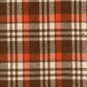 100% Wool Double-Sided Check Fabric - Yarn-Dyed, Brushed Finish