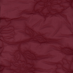 Nylon Embroidered Quilted Fabric - Floral Design, Vintage Style