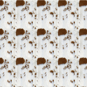 Knitting Weft Knit polyester Yarn - Dyed cow pattern FR regular finishing LUXURY Faux hair