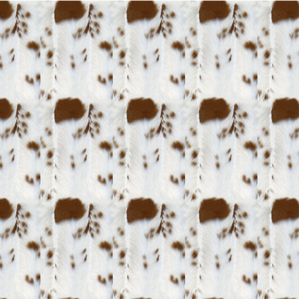 Knitting Weft Knit polyester Yarn - Dyed cow pattern FR regular finishing LUXURY Faux hair