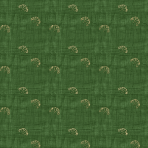 Ramie-Tencel Woven Fabric, Plain Dyeing, Small Leaf Pattern, Natural Unfinished Look, Fresh Vintage Style