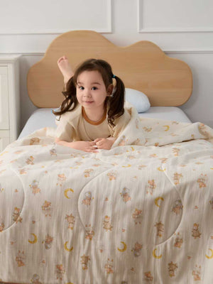 100% Cotton Double Layer Gauze Summer Quilt Comforter