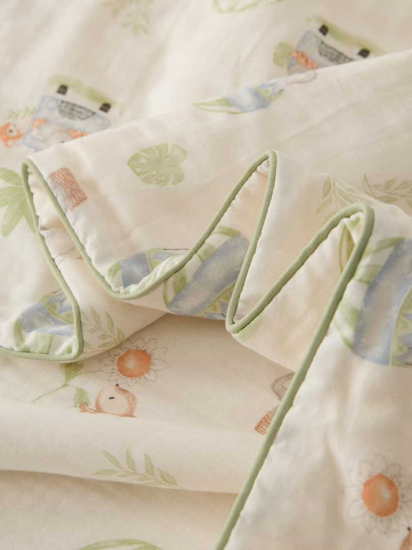 100% Cotton Double Layer Gauze Summer Quilt Comforter