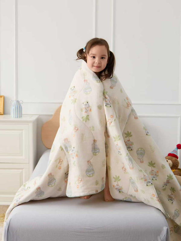 100% Cotton Double Layer Gauze Summer Quilt Comforter