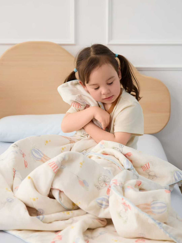 100% Cotton Double Layer Gauze Summer Quilt Comforter
