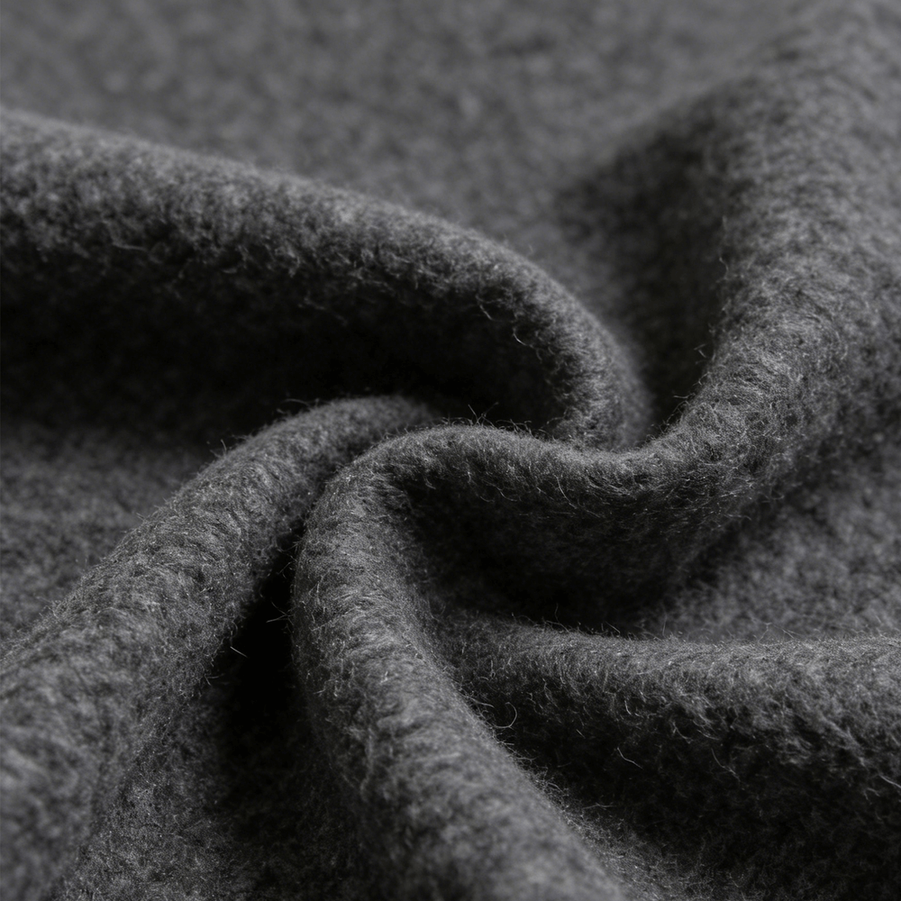 Wool-Polyester Twill Coating Fabric - Solid Dyed, Brushed & Soft