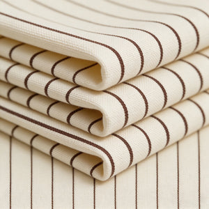 Woven Plain Viscose Yarn - Dyed vertical stripe no regular finishing Nature commute Linen-Viscose Slub Fabric