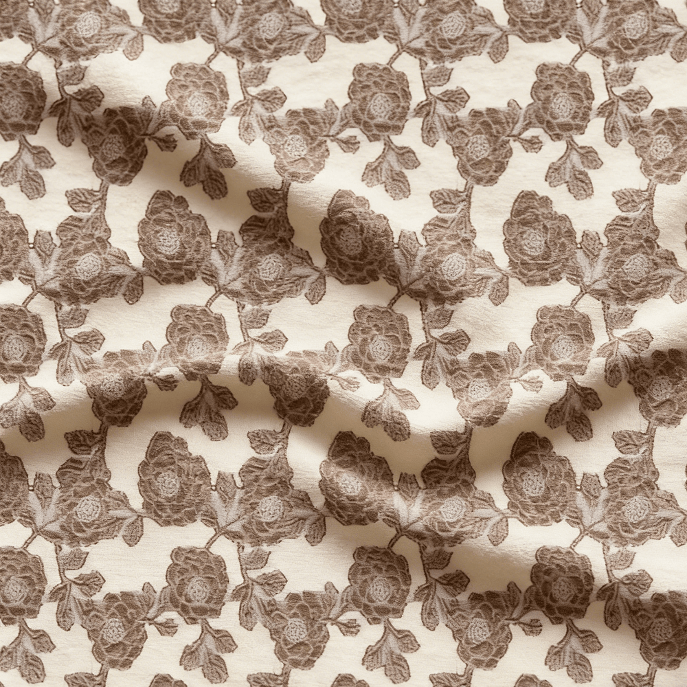 Woven Plain cotton Yarn - Dyed floral no regular finishing Jacquard