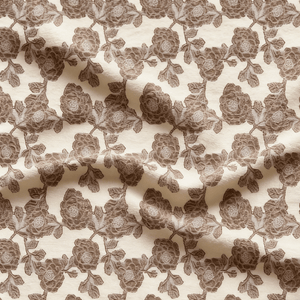 Woven Plain cotton Yarn - Dyed floral no regular finishing Jacquard