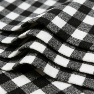 Knitting Weft Knit polyester Yarn - Dyed plaid no polar fleece Casual/Office-Casual Jacquard Faux Lamb Fleece (Square Pattern)
