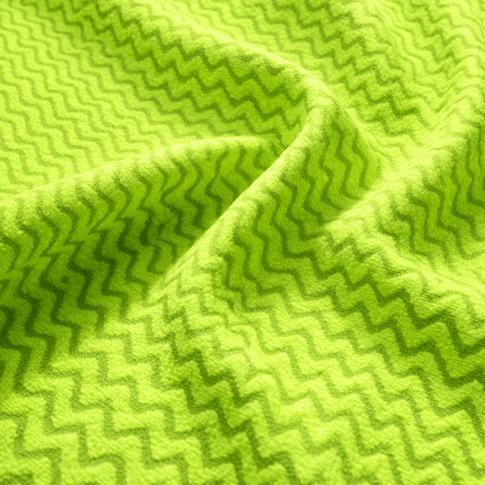Polyester Polar Fleece Fabric - Wave Dyed, Plush Thermal