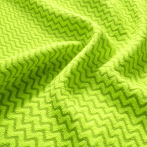 Polyester Polar Fleece Fabric - Wave Dyed, Plush Thermal