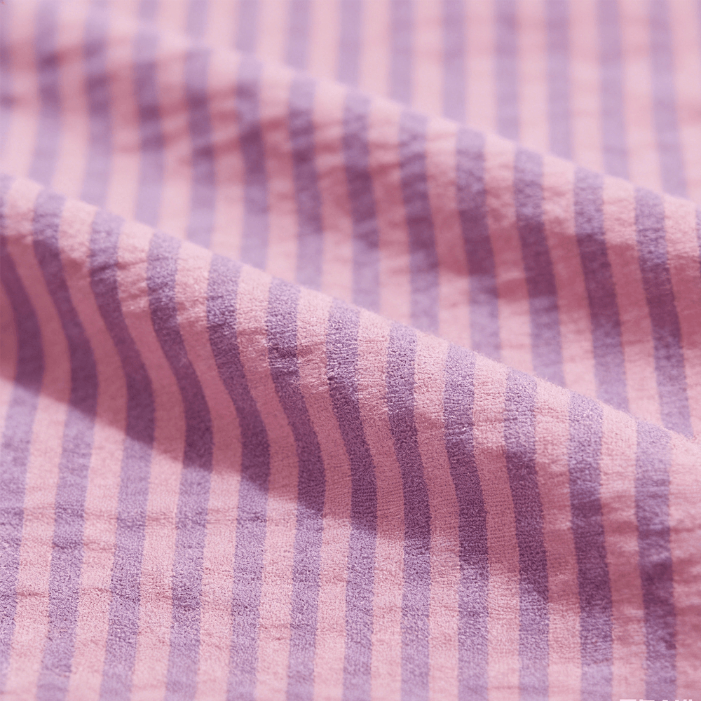 Woven Plain linen Yarn - Dyed stripe no regular finishing Nature yarn dyed stripes