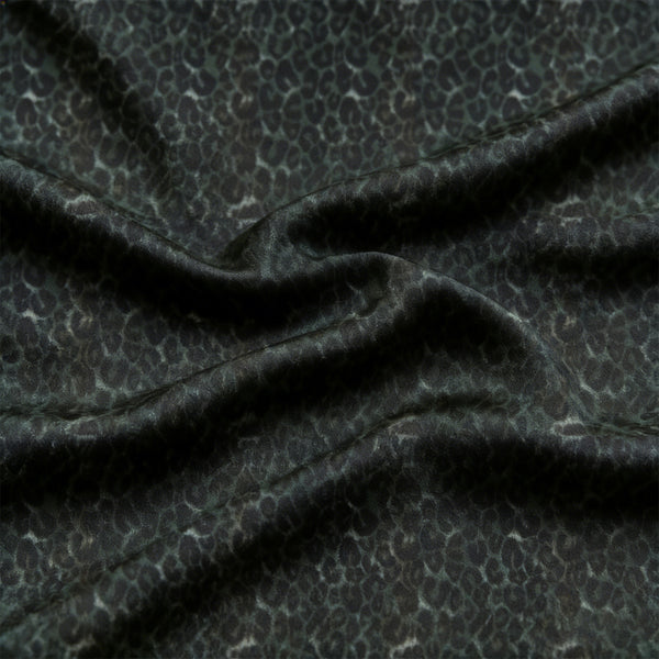 Woven Plain polyester Yarn - Dyed Woolen Leopard Jacquard
