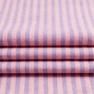 Woven Plain linen Yarn - Dyed stripe no regular finishing Nature yarn dyed stripes