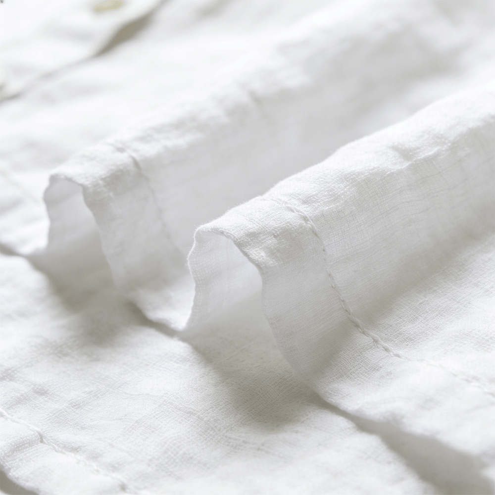 100% Ramie Plain Woven Fabric - Solid Dyed, Lightweight & Crisp