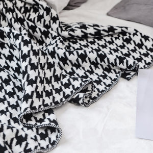 Houndstooth Cotton Multi-Use Throw