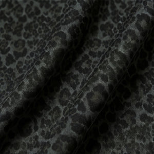 Woven Plain polyester Yarn - Dyed Woolen Leopard Jacquard