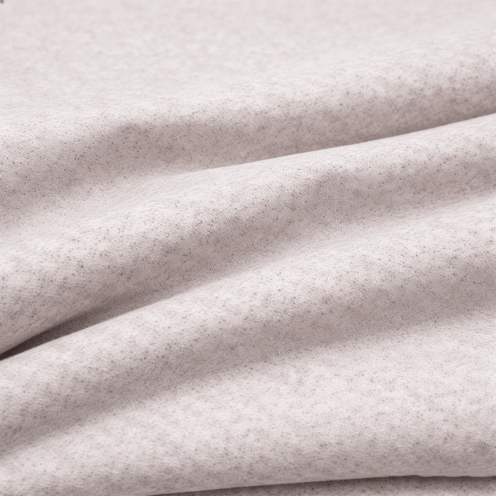 Polyester-Linen-Spandex Knit Fabric - Solid Dyed, Vintage Texture