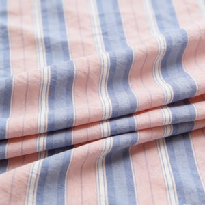 Spring/Summer Cotton Rayon Yarn – Multicolor Striped Woven Fabric