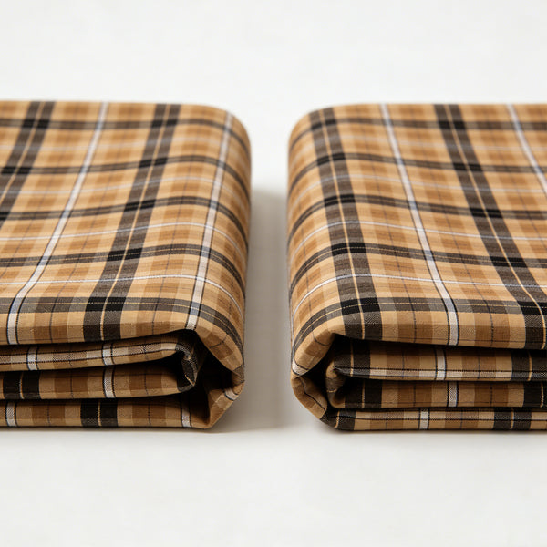 Woven Twill tencel Yarn - Dyed check no regular finishing Vintage/Casual Yarn-Dyed Check