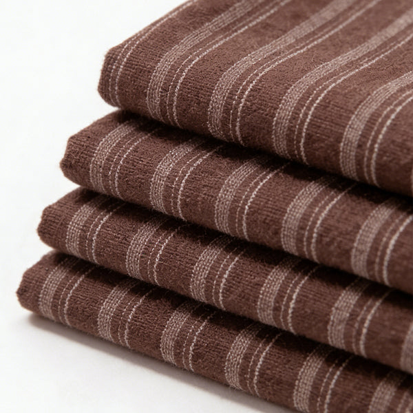 Rayon Linen Blend Yarn-Dyed Stripe Fabric for Spring Summer Shirts & Dresses