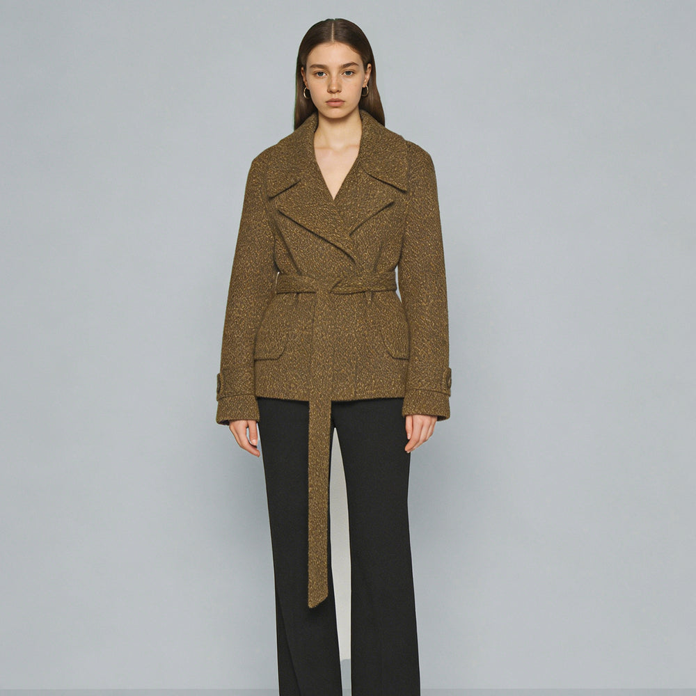 Woven Jacquard wool Yarn - Dyed jacquard no brushed Vintage/Chic Jacquard Tweed