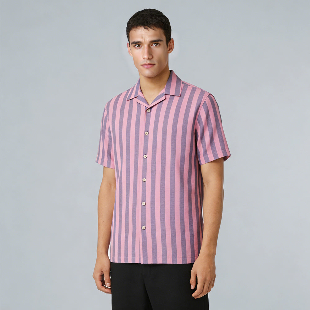 Woven Plain linen Yarn - Dyed stripe no regular finishing Nature yarn dyed stripes