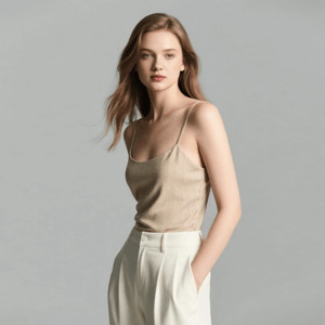Viscose-Linen Yarn-Dyed Stripe Fabric - Plain Weave, Natural Feel