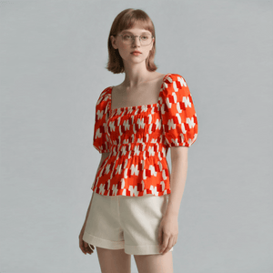 Geometric Printed Polyester Fabric - Regular Finishing