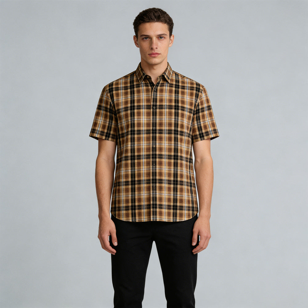 Woven Twill tencel Yarn - Dyed check no regular finishing Vintage/Casual Yarn-Dyed Check