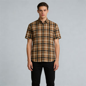 Woven Twill tencel Yarn - Dyed check no regular finishing Vintage/Casual Yarn-Dyed Check
