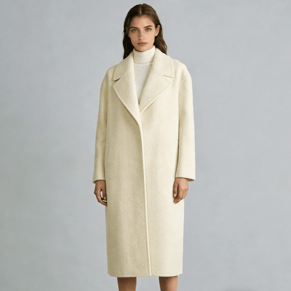 Woven Twill Wool Fabric, Solid Dyed, Double-Faced, Soft Fluffy Brushed Finish