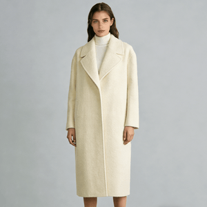 Woven Twill Wool Fabric, Solid Dyed, Double-Faced, Soft Fluffy Brushed Finish