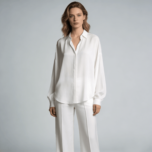 Lyocel-polyamide Plain Weave Fabric - Solid Dyed, Retro Casual