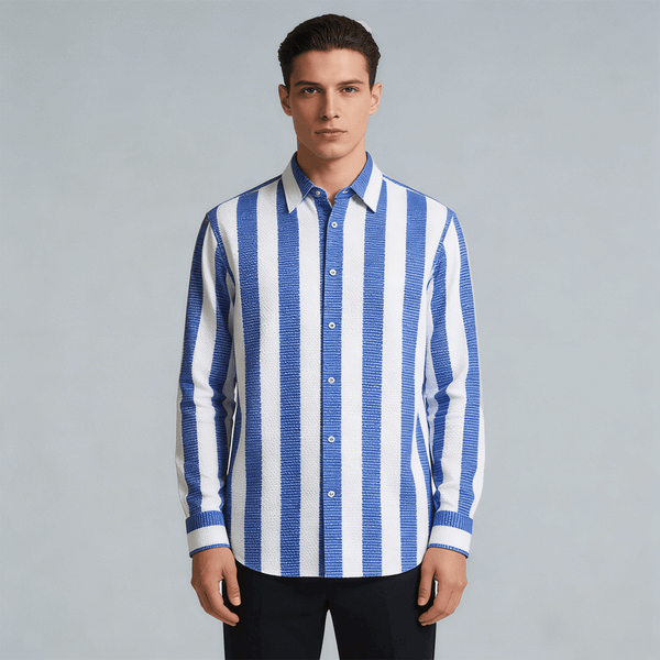 Woven Plain cotton Yarn - Dyed stripe no regular finishing yarn dyed stripes